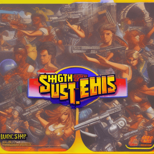 AI generated: High resolution coverart for a sega genesis game,  shoot´em up style