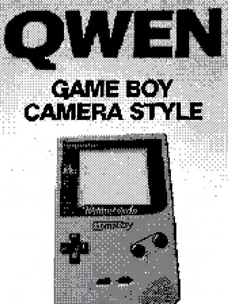 Game Boy Camera Pixel Style - ZIT, Flux, & Qwen