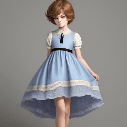 AI generated: Feminine boy, wearing a dress