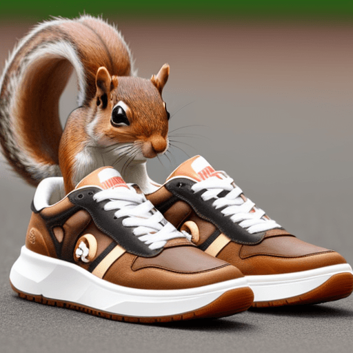AI generated: I would like a logo squirrel  for sneaker 
