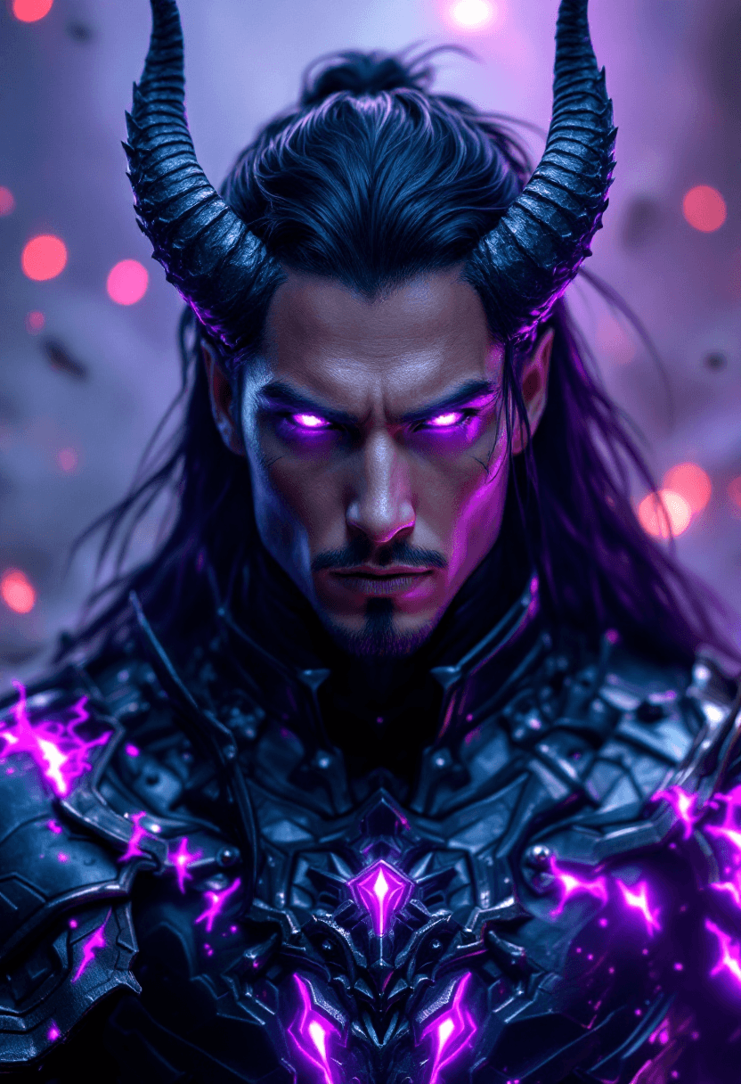 AI generated: A full-body shot, frontal view, of a beautiful, serious, and mature man. He is completely covered in...