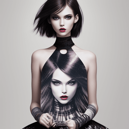 AI generated: generate fashion photography for model for print fashion magazine