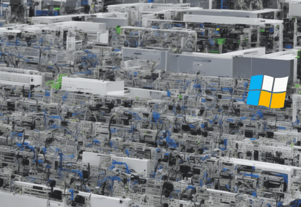 AI generated: Microsoft servers go outage