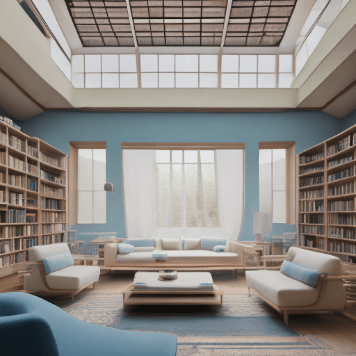 AI generated: High resolution photography interior design, dreamy sunken living room conversation pit, wooden floo...