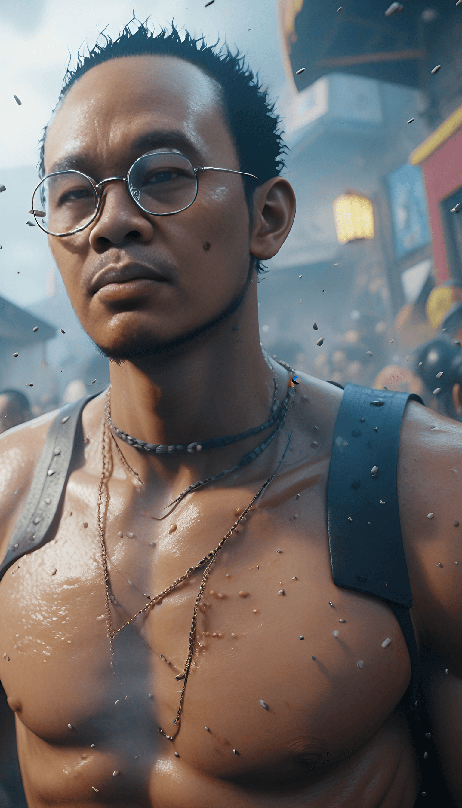 AI generated: Hyper realistic one piece character design, mist, photorealistic, octane render, unreal engine 5, 1 ...