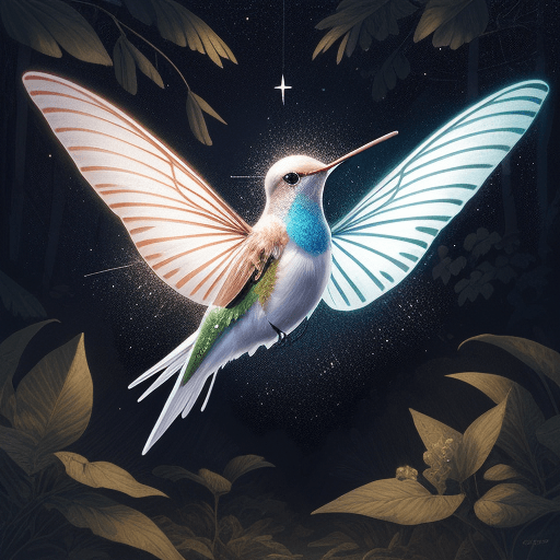 AI generated: 2D, Illustration, color ink sketch, classical ink art, Masterpiece, bird, a white elegant translucen...