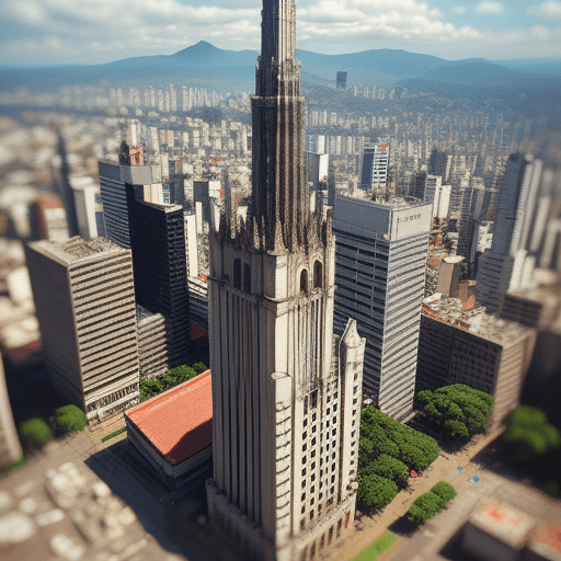 AI generated: 8bit, tilt shift photography, são paulo