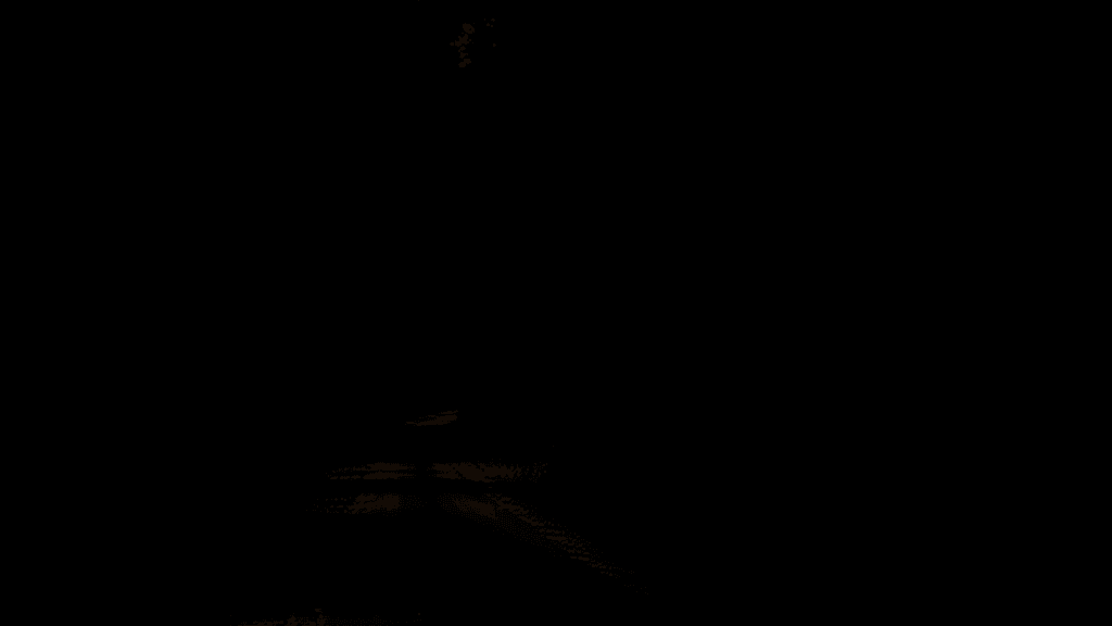 AI generated: A scary dark forest from a horror movie with tall trees and lush foliage, a dirt road winding throug...
