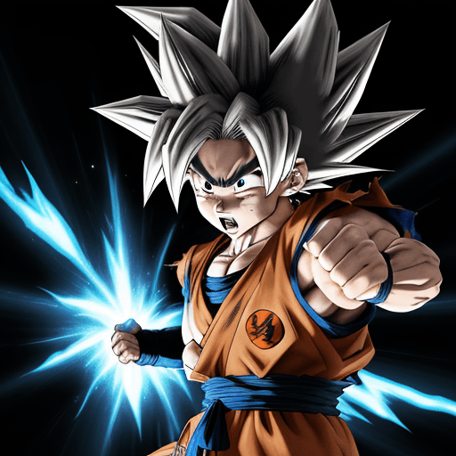 AI generated: Goku ultra Instinct mode
