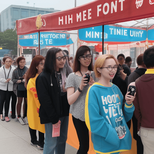 AI generated: A funny robot stands on the left in front of the sign with the text: "Mine HOT Coin - Free Entry!"
A...