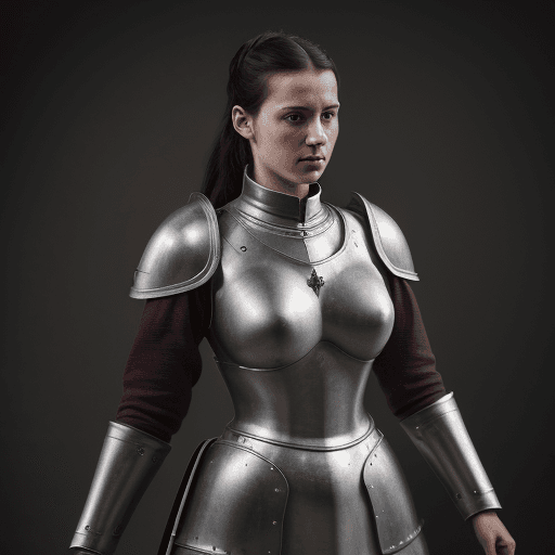 AI generated: Ultra high resolution photography of a medieval, female, Sister of Battle