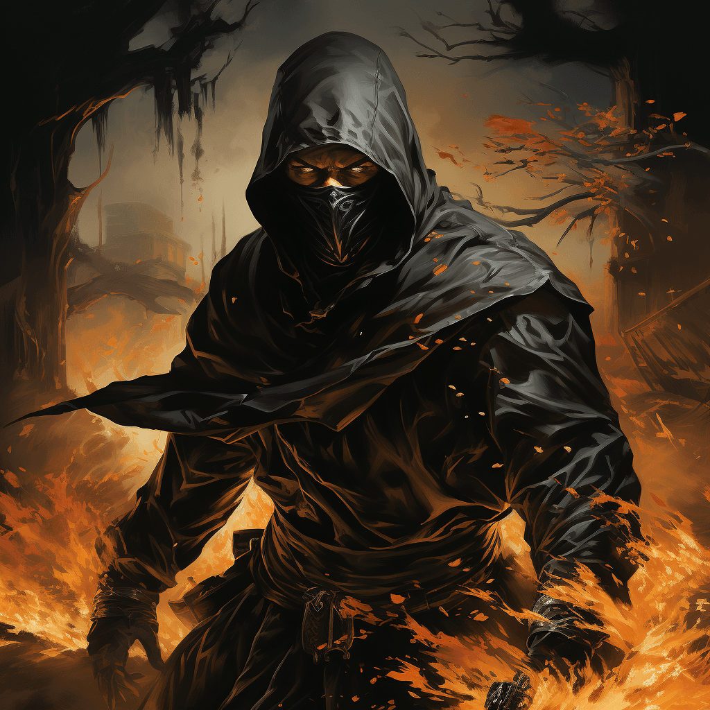 AI generated: A ninja, in the style of Takeshi Murata--q 2 --s 750 --v 5.2