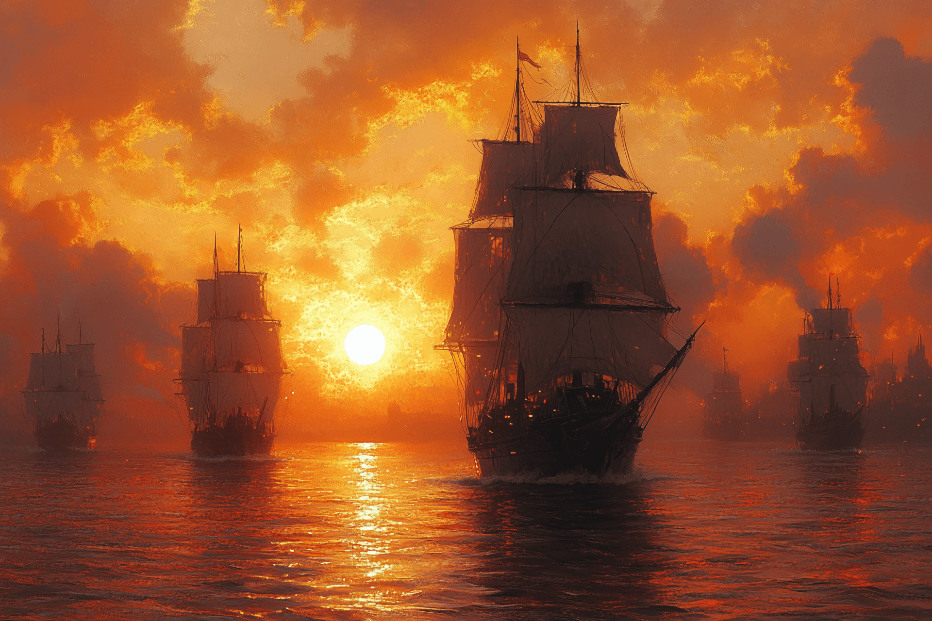 AI generated: in the style of Gerald Brom and John Berkey, a futuristic city with flying ships, high detail, atmos...