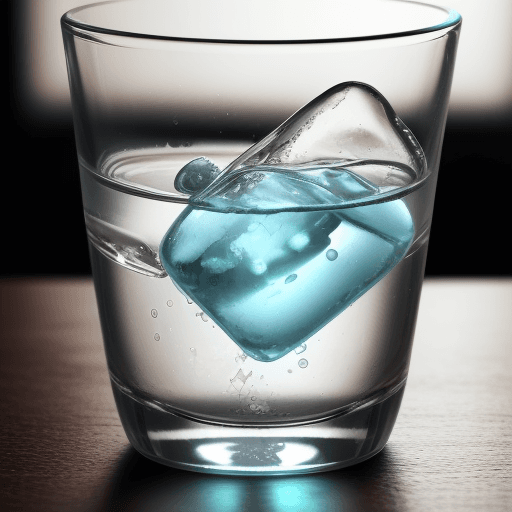 AI generated: human being drinked by glass of water