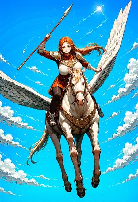 Pegasus knight / ペガサスナイト (Fire Emblem) Pony/Flux/IL