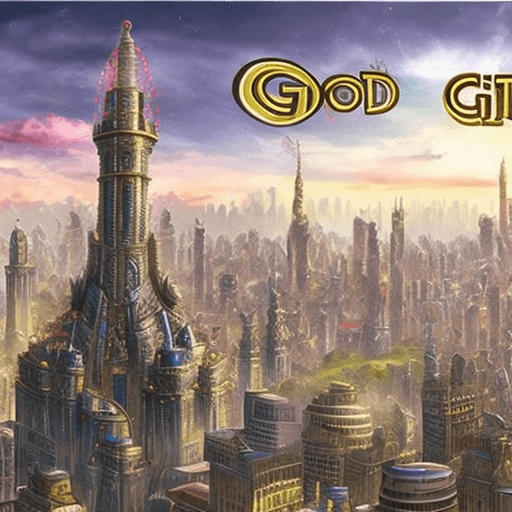 AI generated: a great god city