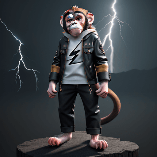 AI generated: cute [monkey/criature] on[ location], [clothes], full body, [lightning], concept art, ue5, 3d render...