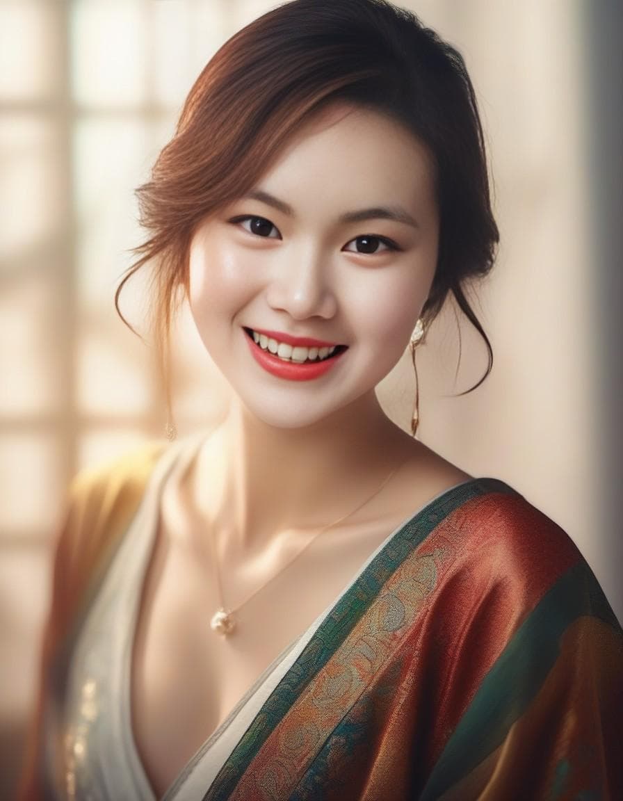 AI generated: ((best quality)), ((masterpiece)), ((realistic)), (detailed), portrait,Sunshine on my skin, Joyful l...