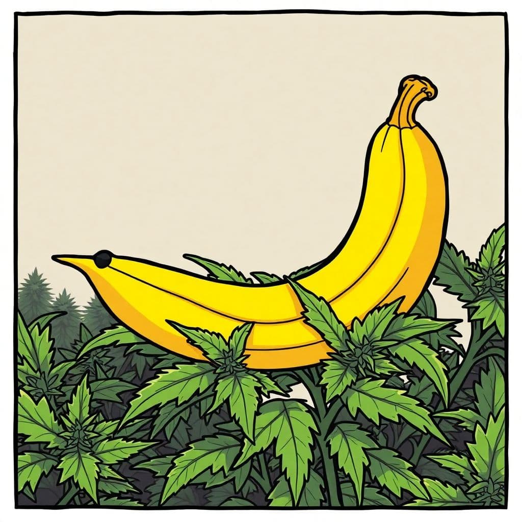 AI generated: banana kush comic