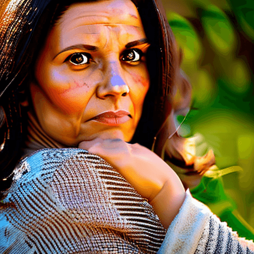 AI generated:  A 35 yo latin woman in a delightful afternoon. This portrait is the best representation of female b...