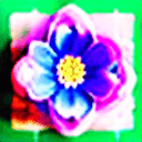 AI generated: crea una imagen de tapiz en 3D de múltiples flores con colores  
