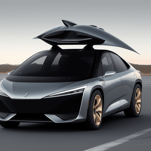 AI generated: new modern car year 2050