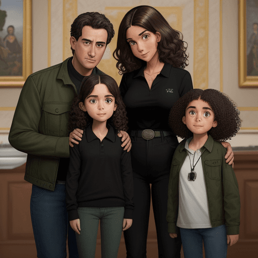 AI generated: Make me a Pixar animation about a family, the Pope has deep-set, black-brown eyes, he has short but ...