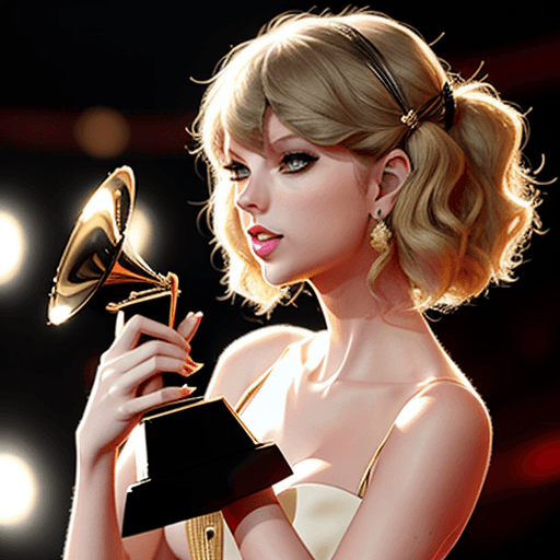 AI generated: taylor swift with grammys