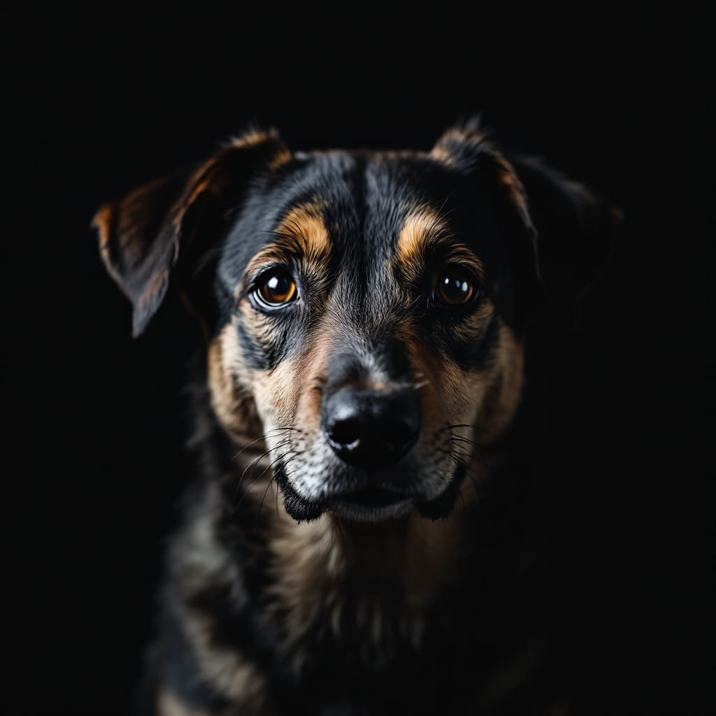 AI generated: create a high-resolution image of dog and detail the animal's characteristics in order to generate t...