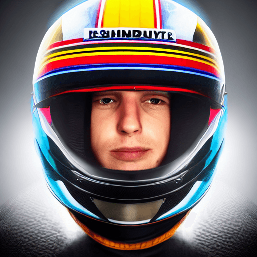 AI generated: f1 driver with helmet on in car, modern, character design, cinematic lightning, epic fantasy, hyper ...