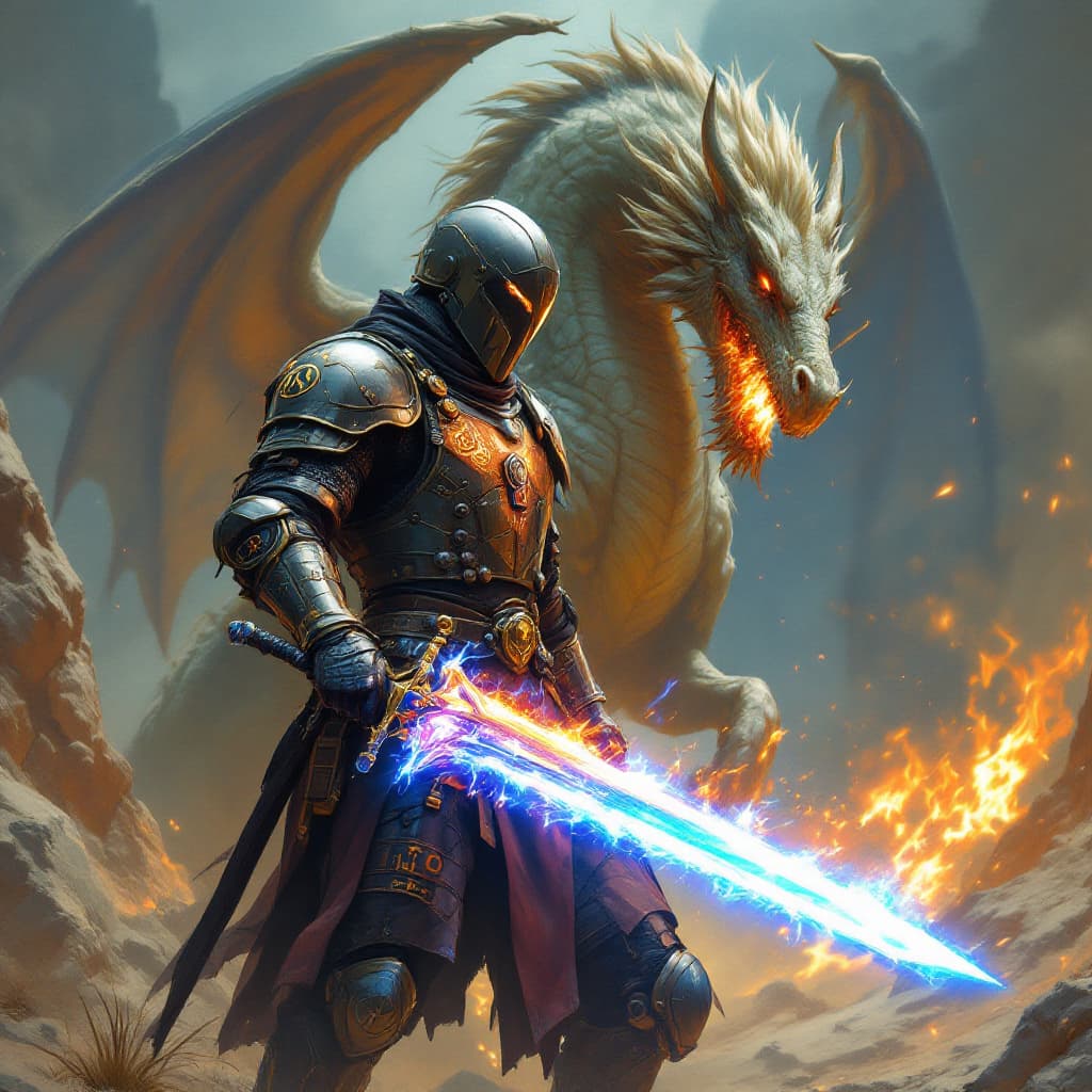 AI generated: 
Envision a knight from the years 1100s, clad in a steampunk-style tactical suit of armor,and helmet...