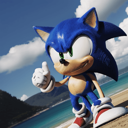 AI generated: sonic