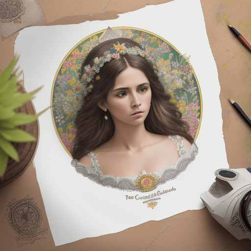 AI generated: High resolution photography Diseño De Primavera, Imitación De Estampado En Papel Cortado, Arte De Pi...