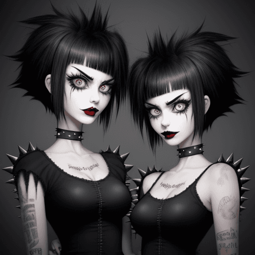 AI generated: A rough pencil sketch of a cartoon character spiky hair and crazy eyes, in the style of Tim Burton  ...