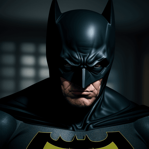 AI generated: Batman in mental hospital, 4k, ultra hd 