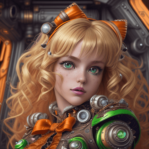 AI generated: hyperdetailed steampunk spaceship interior, cinematic shot, upper body, centered, 100mm lens, perfec...