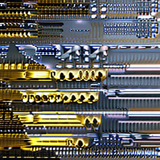 AI generated: golden mechanical cog of eternity, glowing and celestial, eternal beauty and power, 8k masters ray t...