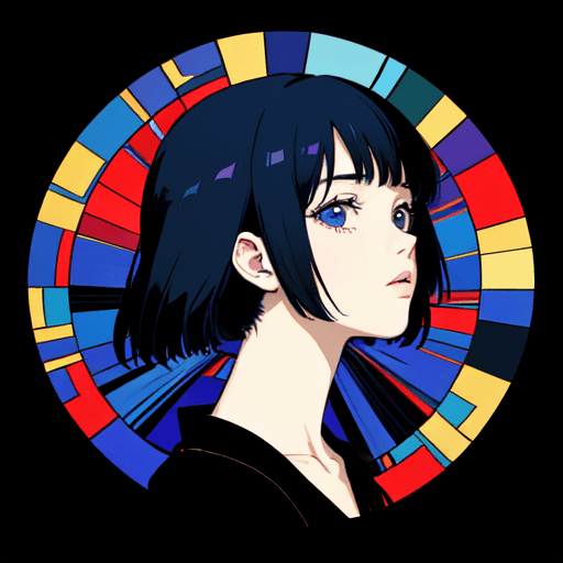 AI generated: (masterpiece of the highest quality:1. 4), perfect blue depicted with artistic brilliance (by junji ...