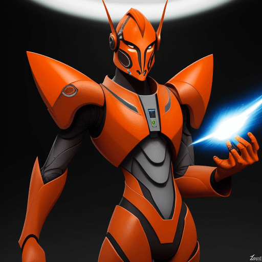 AI generated: Orange Zabrak
