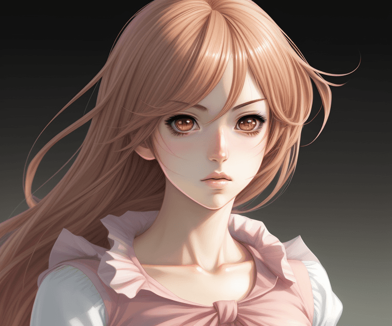 AI generated: Shoujo manga female by Christian Lewis Hulett. 