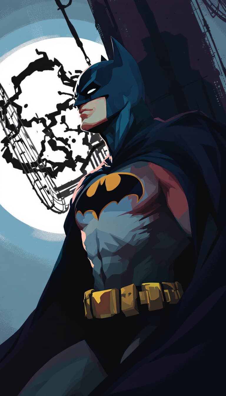 AI generated: digital painting of batman, comics art,, stylized
