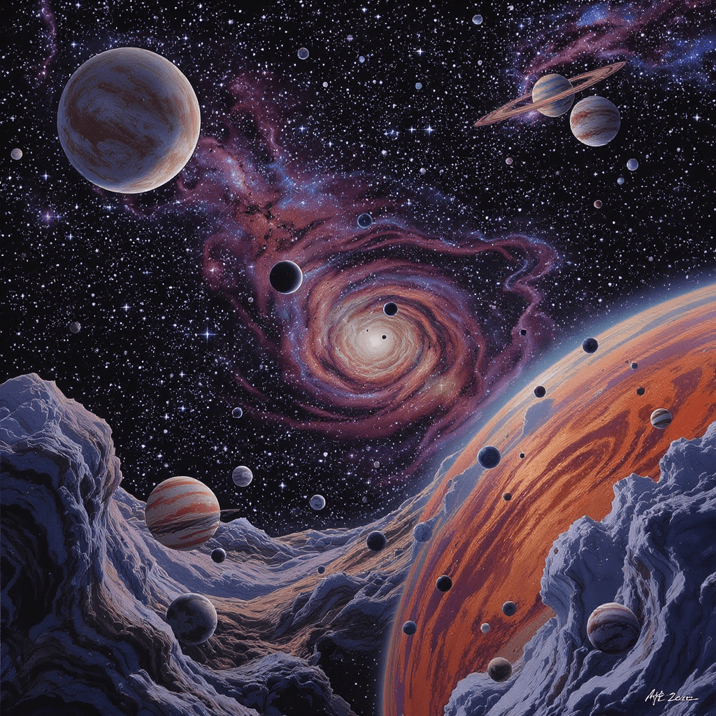 AI generated: extremely detailed random surrealistic outspace theme