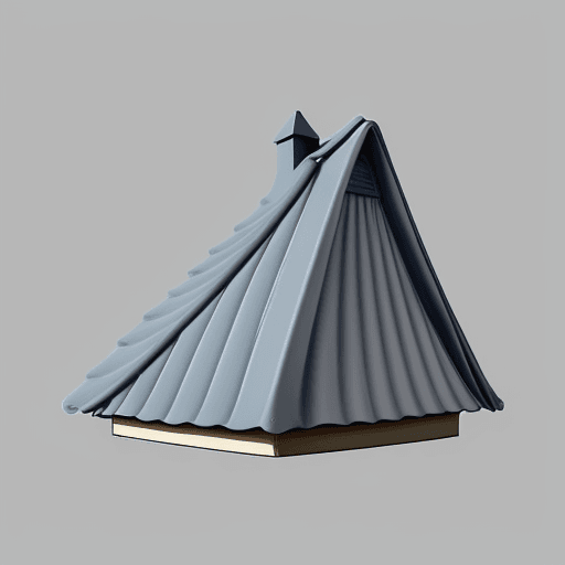 AI generated: Main Element: A vintage-style microphone with a solid base.
Roof: Above the microphone, a stylized r...