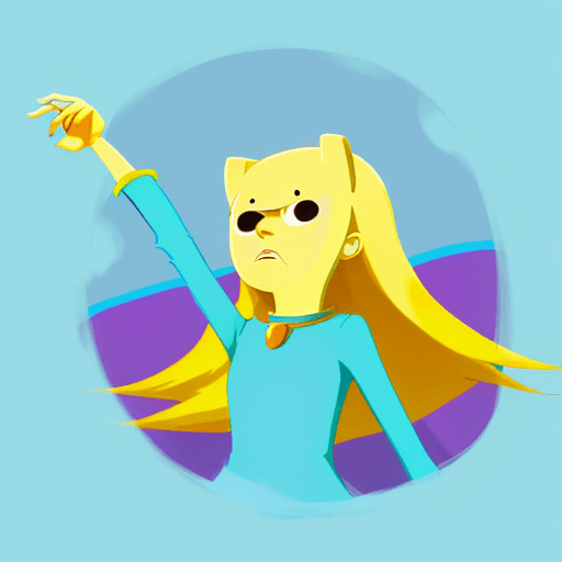 AI generated: cartoon picture from the show adventure time