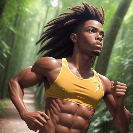 AI generated: (extremely detailed CG unity 8k wallpaper) full body portrait of a young, handsome jamaican male in ...