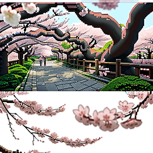 AI generated: "Create a detailed description of a summer trip in Tokyo with a focus on the love for sakura blossom...