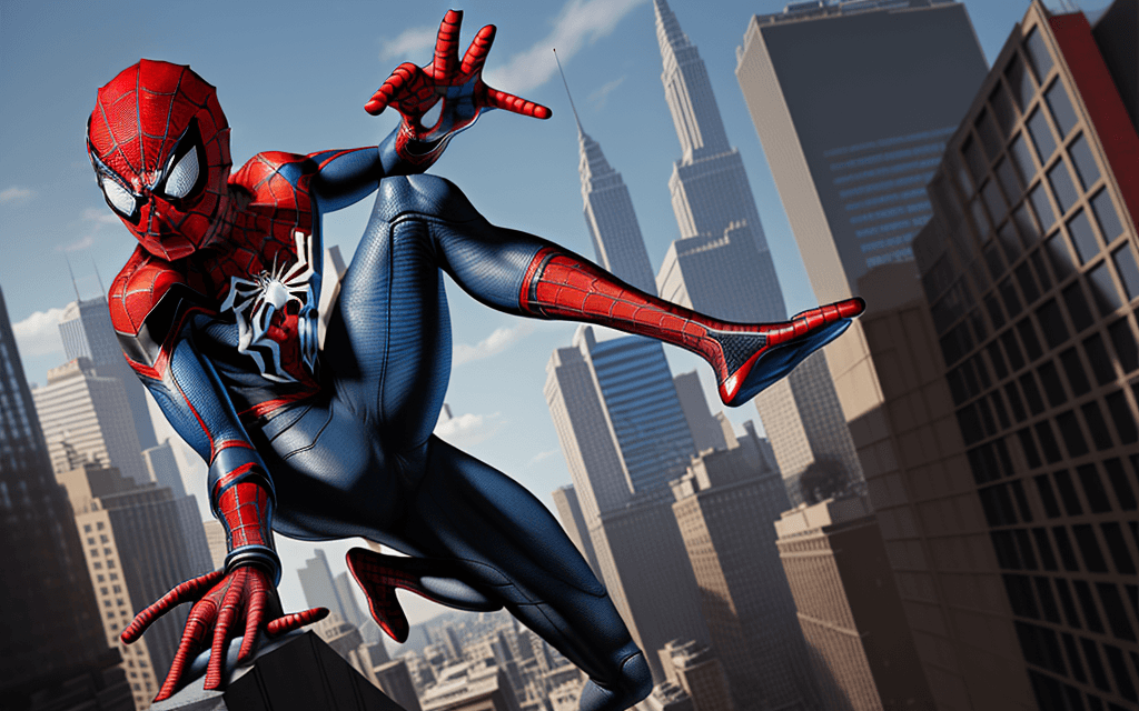 AI generated: spider man, Miles Morales, comics art, render, high detai --ar 9:16