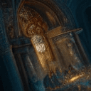 AI generated: best quality, oil masterpiece, realistic, detailed, moody vibrant colors design baptism in ancient R...