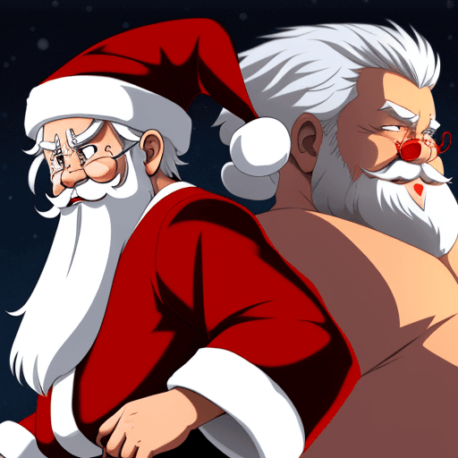 AI generated: An anime santa clause

