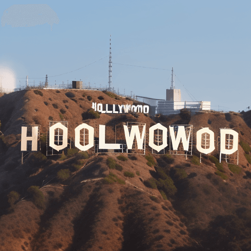 AI generated: hollywood sight view
